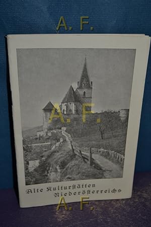 Bild des Verkufers fr Alte Kultursttten Niedersterreichs. zum Verkauf von Antiquarische Fundgrube e.U.