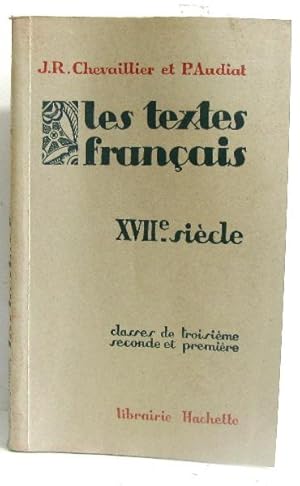 Les textes français 18e siècle. Classes de troisème seconde et première