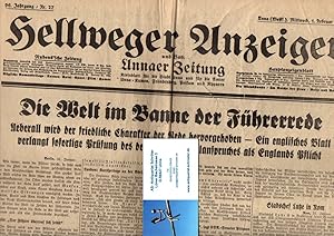 Hellweger Anzeiger und Bote Unnaer Zeitung. Kreisblatt für Unna und die Ämter Unna-Kamen, Frönden...