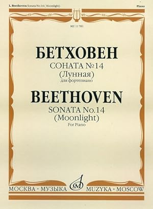 Bild des Verkufers fr Sonata No.14 "Moonlight" op. 27, No. 2. zum Verkauf von Ruslania