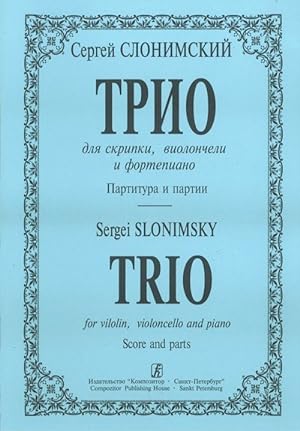 Trio for violin, violoncello and piano. Score and parts