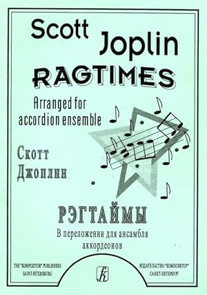 Ragtimes. Arranged for accordion ensemble by M. Likhachov