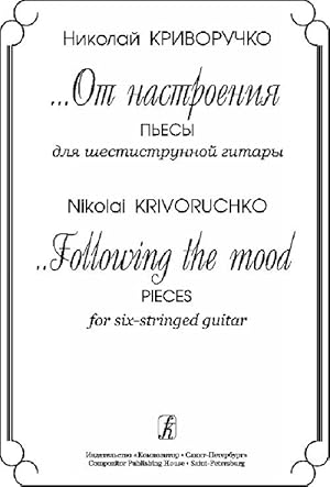 Bild des Verkufers fr .Following the Mood. Pieces for six-stringed guitar zum Verkauf von Ruslania