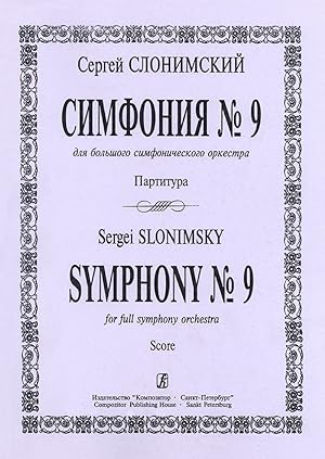 Imagen del vendedor de Symphony No. 9. For full symphony orchestra. Score a la venta por Ruslania