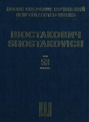 New Collected Works of Dmitri Shostakovich. Vol. 53. Lady Macbeth of the Mtsensk District. Opera ...