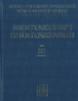 Bild des Verkufers fr New collected works of Dmitri Shostakovich. Vol. 30. Symphony No. 15. Arranged for two pianos. Facsimile zum Verkauf von Ruslania