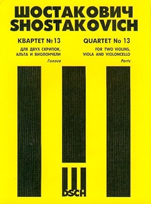 String Quartet No.13. Op. 138. Book Set of Parts.