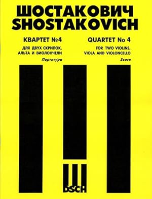 Bild des Verkufers fr Shostakovich. String Quartet No. 4. Op. 83. Score zum Verkauf von Ruslania