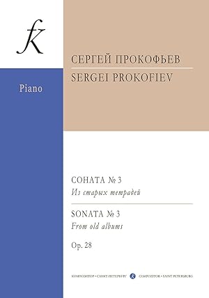 Bild des Verkufers fr Sonata No. 3 for piano. Opus 28 zum Verkauf von Ruslania