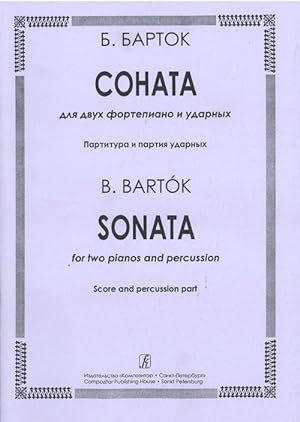 Sonata for Two Pianos and Percussion. Score and percussion part