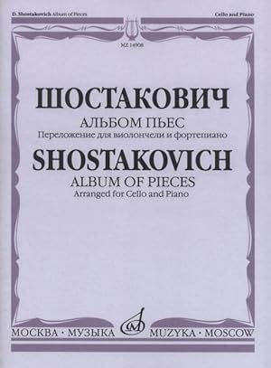 Bild des Verkufers fr Album of pieces. Arranged for cello and piano. Edited by Yu. Chelkauskas zum Verkauf von Ruslania