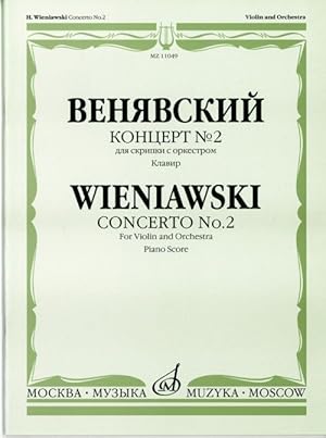 Bild des Verkufers fr Concerto No. 2 for violin and orc. zum Verkauf von Ruslania