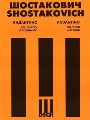 Bild des Verkufers fr Andantino from String Quartet No. 4. Opus. 83. Arr. for violin and piano by D. Tsyganov zum Verkauf von Ruslania