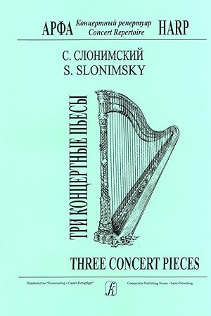 Seller image for Three concert pieces for harp for sale by Ruslania