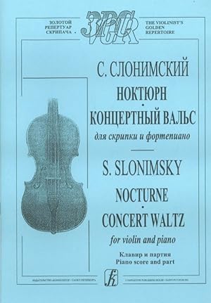 Imagen del vendedor de Nocturne. Concert Waltz. For violin and piano a la venta por Ruslania