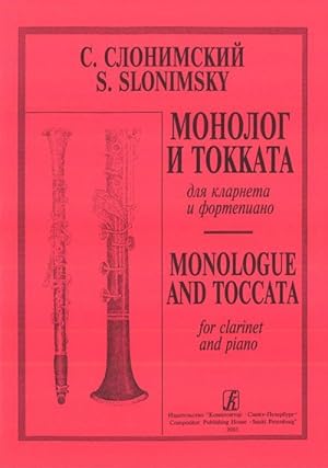 Seller image for Monologue and Toccata for Clarinet and Piano. Piano score and part for sale by Ruslania