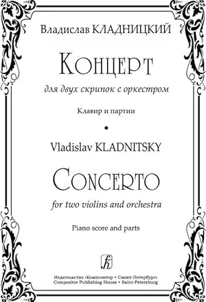 Concerto for two violins and orchestra. Piano score and parts