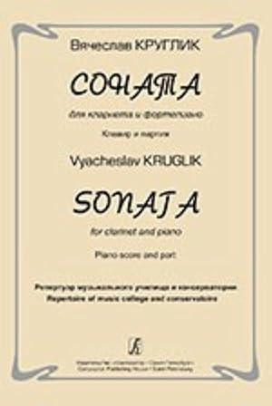 Sonata for clarinet and piano. Piano score and part. Repertoire of music college and conservatoire