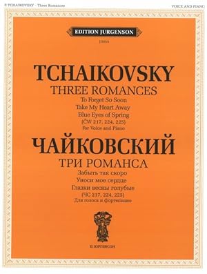 Three Romances (CW 217,224,225). For Voice and Piano. With transliterated text