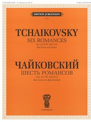 Seller image for Six Romances. Op. 25 (CW 226-231). For Voice and Piano. With transliterated text for sale by Ruslania