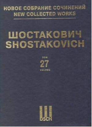 Bild des Verkufers fr New collected works of Dmitri Shostakovich. Vol. 27. Symphony No. 12. Arranged for piano four hands zum Verkauf von Ruslania