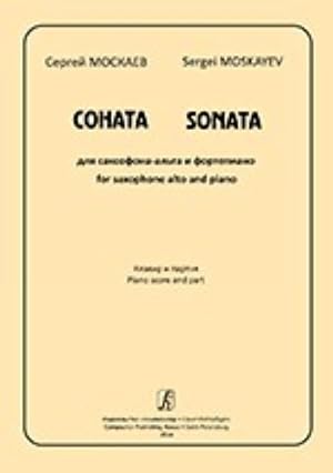 Sonata for saxophone alto and piano. Piano score and part