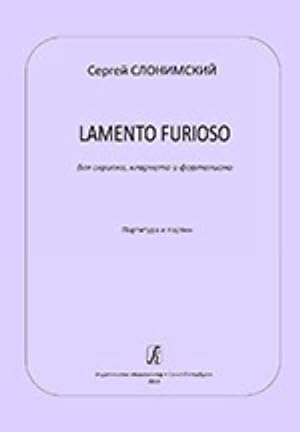 Lamento furioso for violin, clarinet and piano. Score and parts