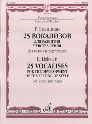 Bild des Verkufers fr 25 vocalises: For the development of style sense: For the voice and the piano zum Verkauf von Ruslania