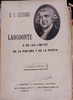 Immagine del venditore per LAOCOONTE O DE LOS LIMITES DE LA PINTURA Y DE LA POESIA. venduto da Libreria Lopez de Araujo