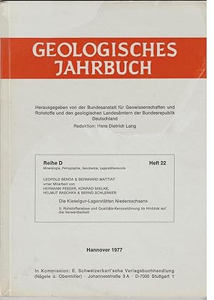 Bild des Verkufers fr Geologisches Jahrbuch. Reihe D. Heft 22. Die Kieselgur-Lagersttten Niedersachsens. zum Verkauf von Andreas Schller