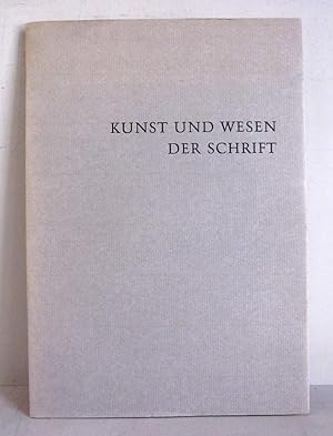 Kunst und Wesen der Schrift - Vortrag, gehalten am 28. August 1964 zur Eröffnung der UNESCO-Ausst...
