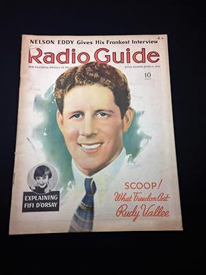 RADIO GUIDE THE NATIONAL WEEKLY OF PROGRAMS AND PERSONALITIES WEEK ENDING JUNE 13, 1936