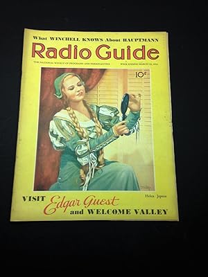 RADIO GUIDE THE NATIONAL WEEKLY OF PROGRAMS AND PERSONALITIES WEEK ENDING MARCH 28, 1936