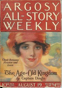 Imagen del vendedor de ARGOSY ALL-STORY Weekly: August, Aug. 19, 1922 ("The Poison Plague") a la venta por Books from the Crypt