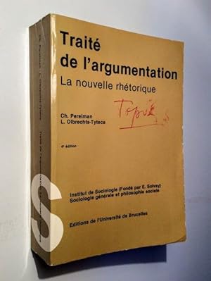 Traité de l'argumentation. La nouvelle rhétorique.