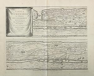 Tabula itineraria ex illustri Peuntigerorum bibliotheca quae Augustae Vindelicorum beneficio Marc...