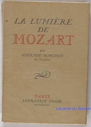 Bild des Verkufers fr La lumire de Mozart zum Verkauf von Librairie du Bassin