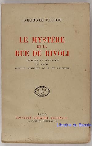 Seller image for Le mystre de la Rue de Rivoli for sale by Librairie du Bassin