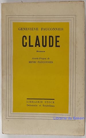 Image du vendeur pour Claude mis en vente par Librairie du Bassin