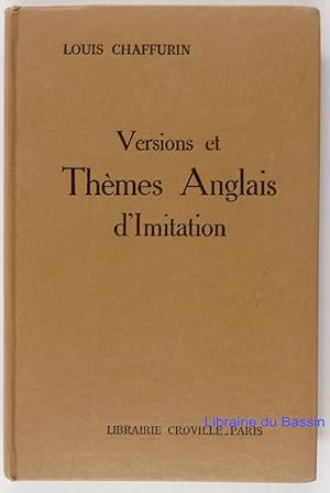 Immagine del venditore per Versions et thmes Anglais d'Imitation venduto da Librairie du Bassin