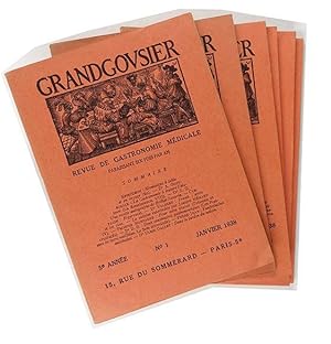 Grandgousier Revue de Gastronomie médicale 5e année 6/6 numéros