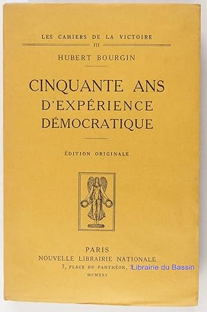 Seller image for Cinquante ans d'exprience dmocratique for sale by Librairie du Bassin