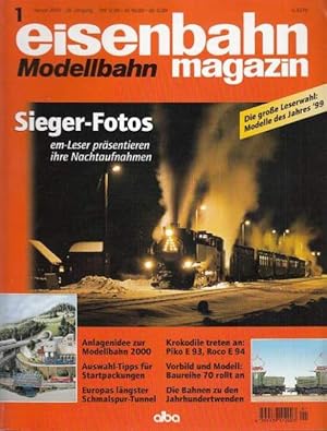 Bild des Verkufers fr Eisenbahn Modellbahn Magazin. 38. Jahrgang. 2000. 12 Monatshefte. Vollstndig. zum Verkauf von Antiquariat an der Nikolaikirche