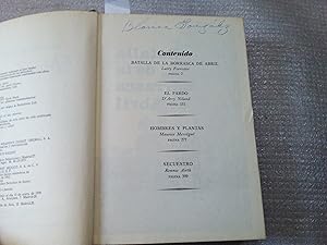 Imagen del vendedor de Batalla de la borrasca de Abril. El Fardo. Hombre y plantas. Secuestro. Pertenece a la biblioteca de Selecciones "Libros escogidos". a la venta por Librera "Franz Kafka" Mxico.