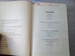 Seller image for Ruedas. Napolen ha muerto en Rusia. El verano del lobo rojo. El cazador y el Colosio. Pertenece a la Biblioteca de Selecciones "Libros Escogidos". for sale by Librera "Franz Kafka" Mxico.