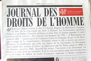 Le monde de la révolution française (n°1 a 12 + leurs supplément: Journal des droits de l'homme p...