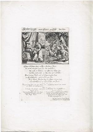 Bild des Verkufers fr Kinderspiegel: worin Segen und Fluch zuersehen. zum Verkauf von Biblion Antiquariat