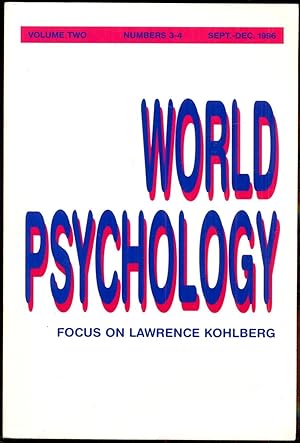 Bild des Verkufers fr World Psychology, Volume 2, Number 3-4, Sept.-Dec. 1996 zum Verkauf von Antikvariat Valentinska