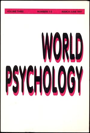 Bild des Verkufers fr World Psychology, Volume 3, Number 1-2, March-June 1997 zum Verkauf von Antikvariat Valentinska