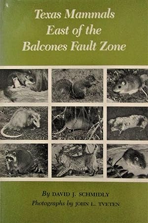 Imagen del vendedor de Texas Mammals East of the Balcones Fault Zone a la venta por Moneyblows Books & Music